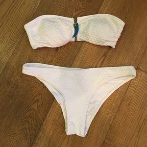H&M White Bandeau Bikini