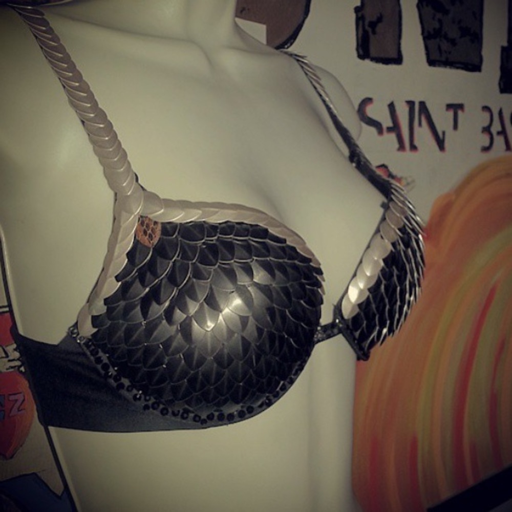 Handmade Armored Festival Scale Mail Bra