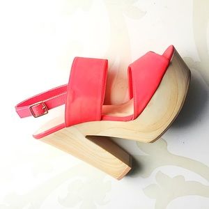 Coral Wood heels