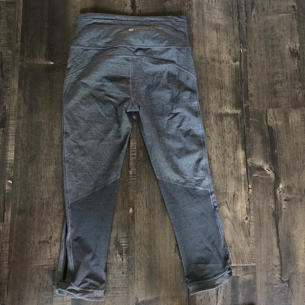 Grey Lululemon Crops