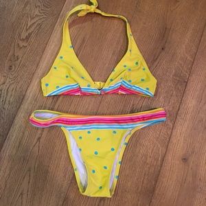 Salinas Yellow Polka Dot Bikini