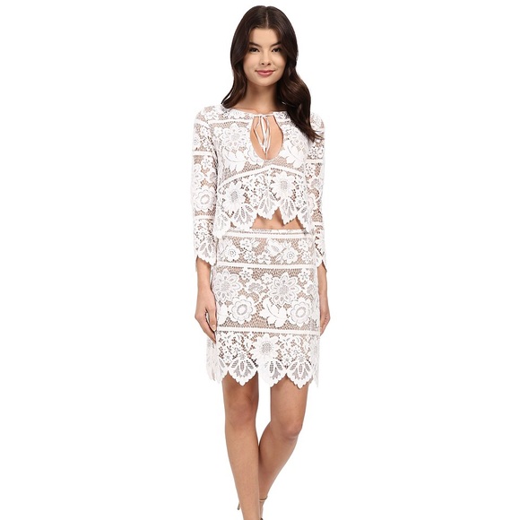 [ for love & lemons ] NWT Gianna white lace skirt - Picture 6 of 8
