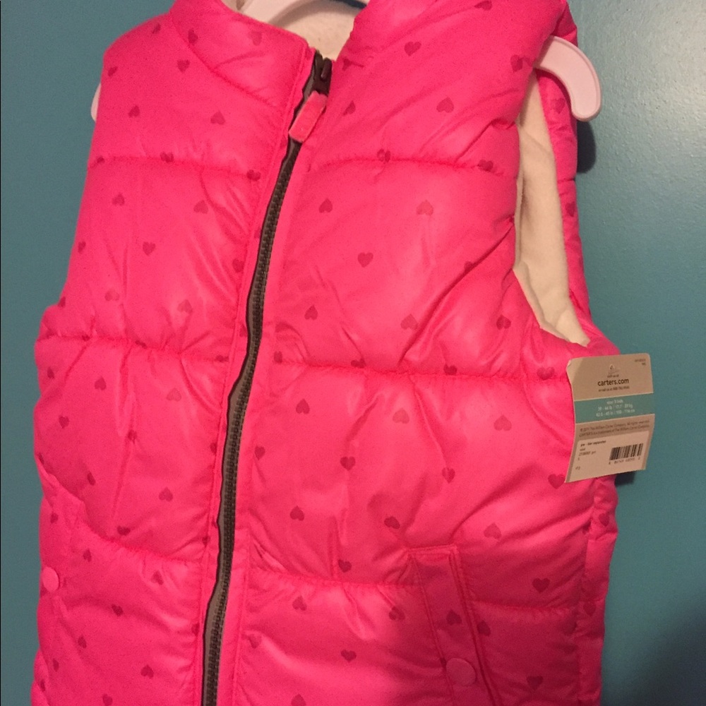 Carters size 5 girls vest new with tags