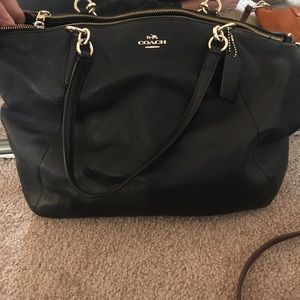 Black coach purse