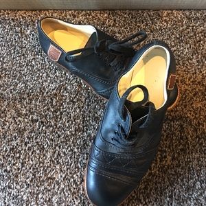 Chanel lace up shoes