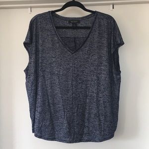 White House Black Market Heathered Top Blouse