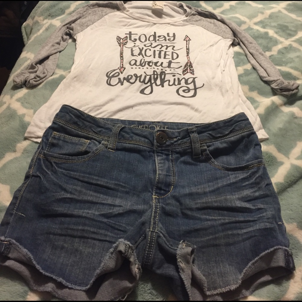 Shirt and shorts