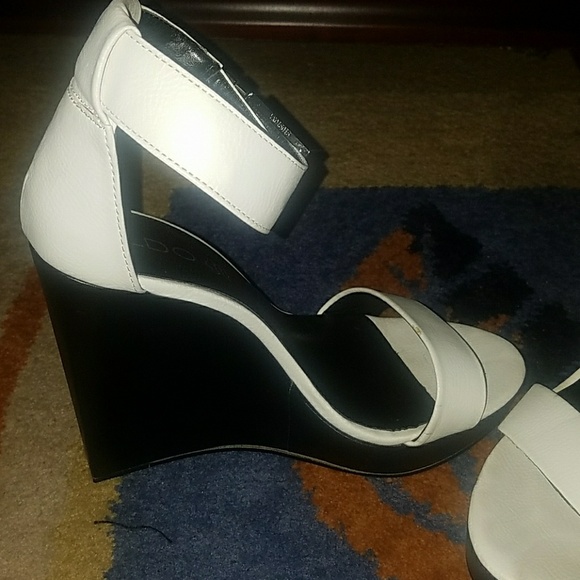 White Aldo Wedges - Picture 4 of 4