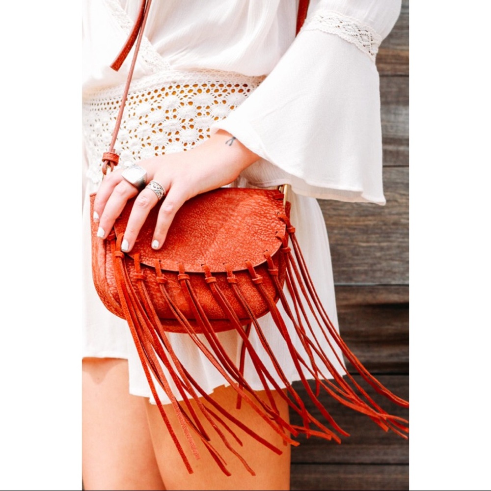 🔥DAILY DEAL🔥 Free People Suede Tassel Bag