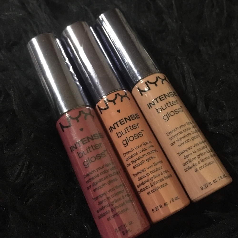 Set of 3 NYX Intense Butter Glosses