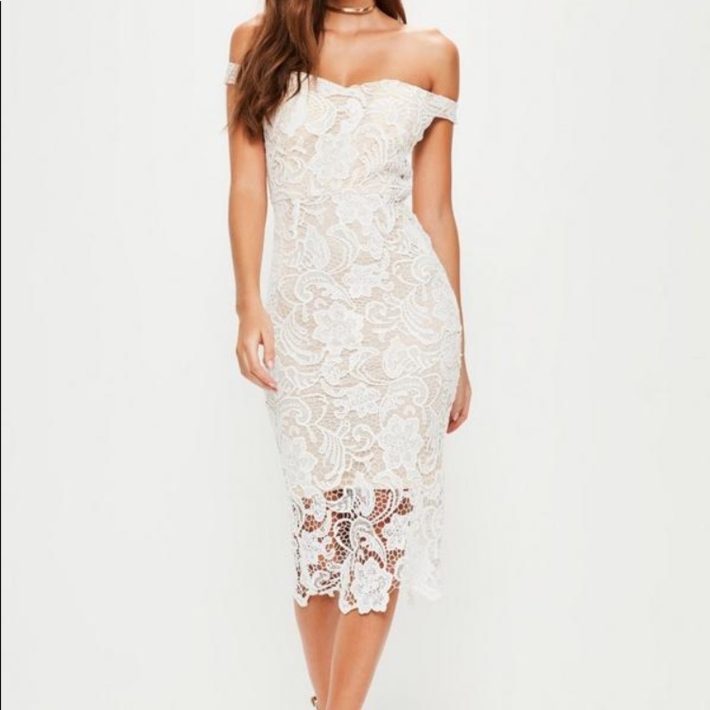 NWT Lace off the shoulder dress