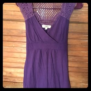 Purple crochet shirt