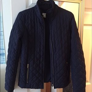 J. CREW QUILTED JACKET (NAVY)