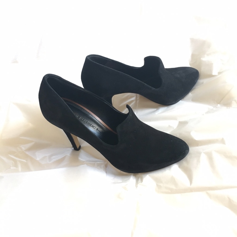 Banana Republic Suede Black Heels