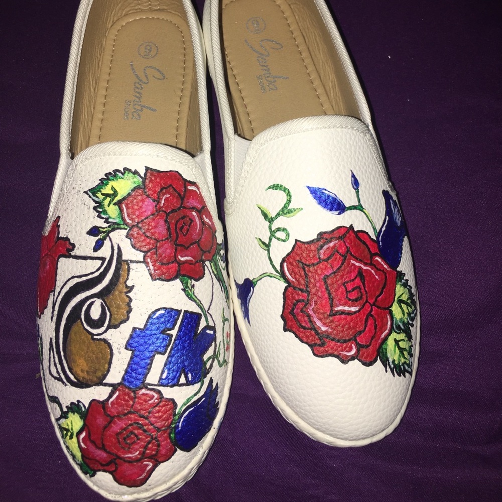 Samba shoes ....hand painted