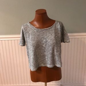 Forever 21 knitted gray top