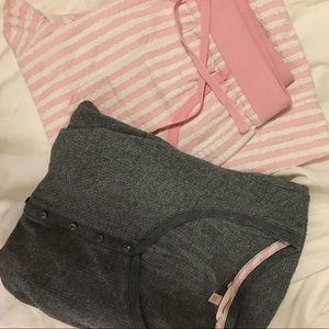 Victoria's Secret Long Sleeve Henley Pajama Set