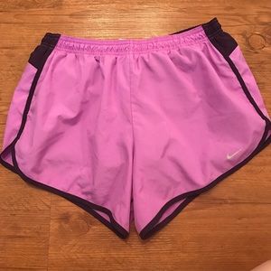 Nike Dri Fit Running Shorts w/ Lining Purple