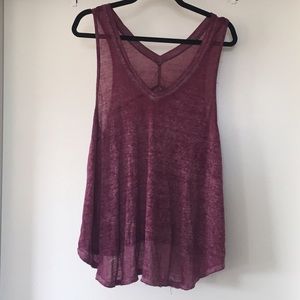 Free People Burn Out A Line Tank Top