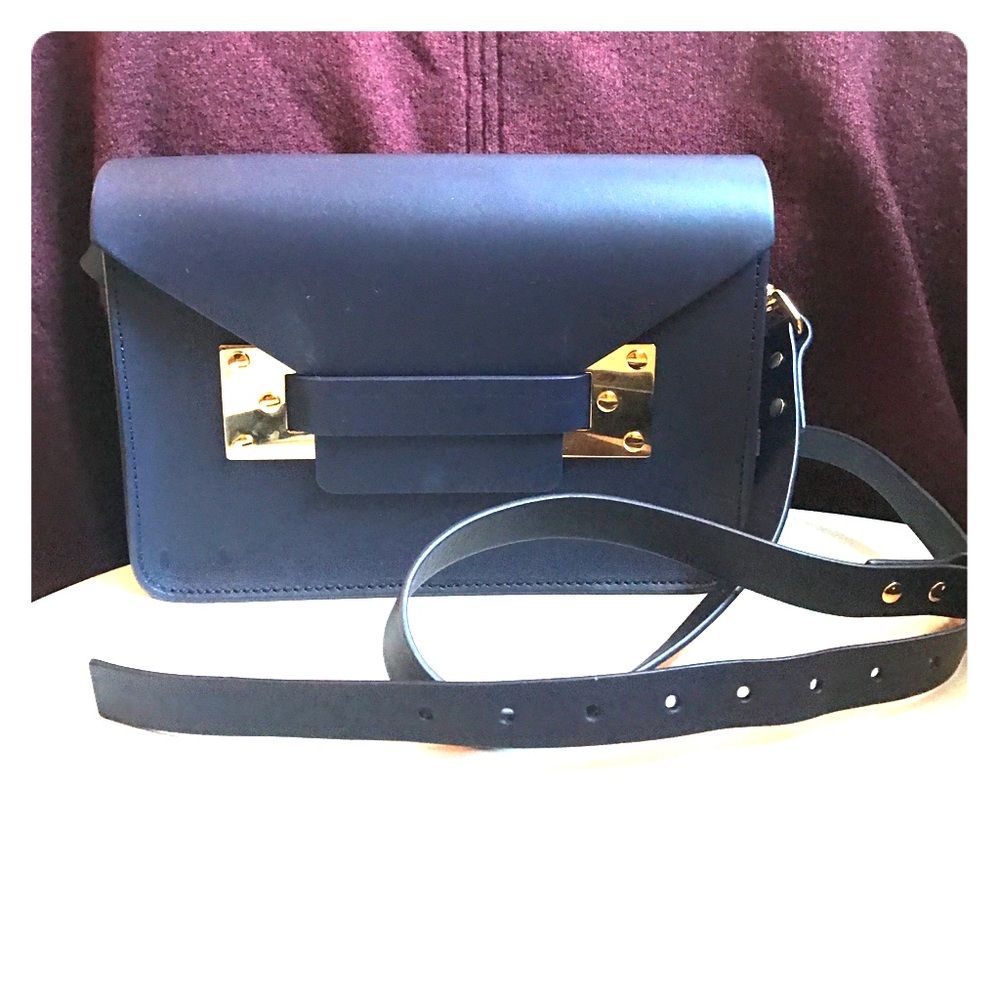 Sophie Hulme Navy Milner Mini Crossbody