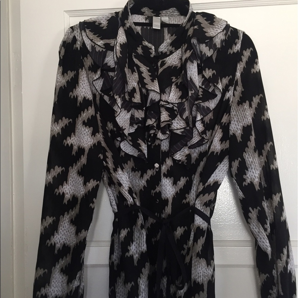 Houndstooth blouse