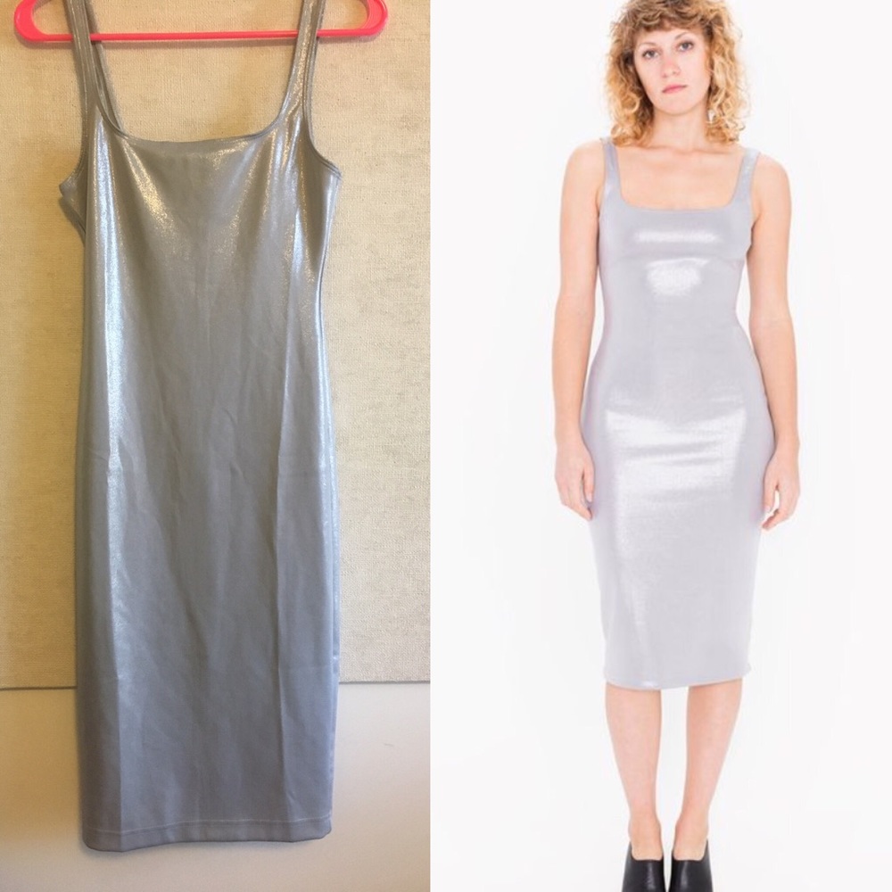American Apparel Ponte Foil Tank Dress S