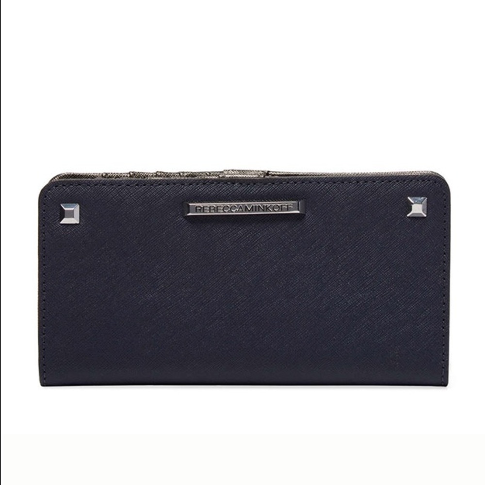 Rebecca Minkoff sleek wallet - navy