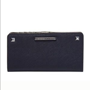 Rebecca Minkoff sleek wallet - navy