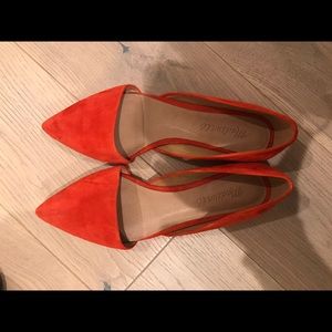 Madewell flat in orange