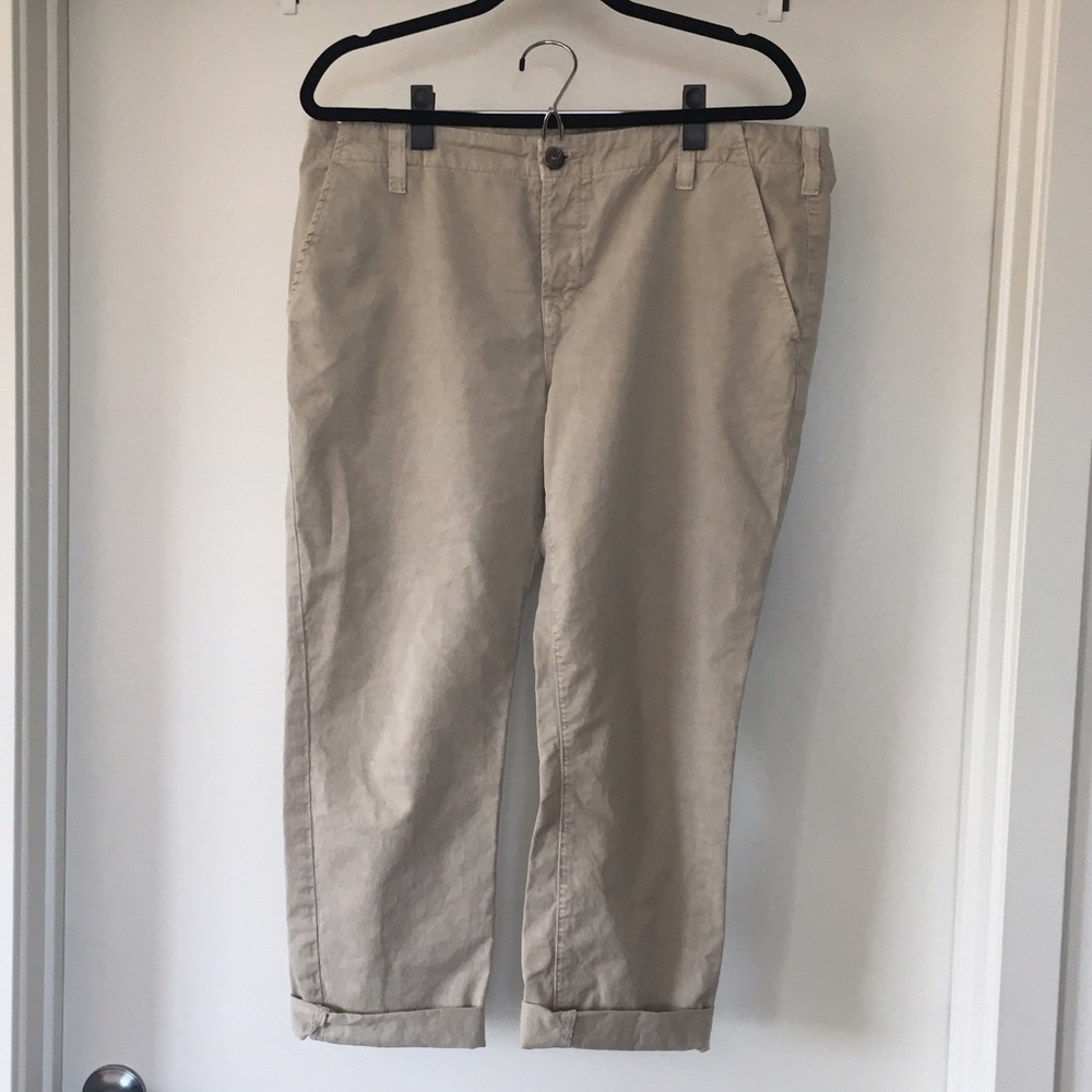 J Brand Khaki Crop Pants