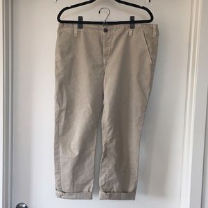 J Brand Khaki Crop Pants