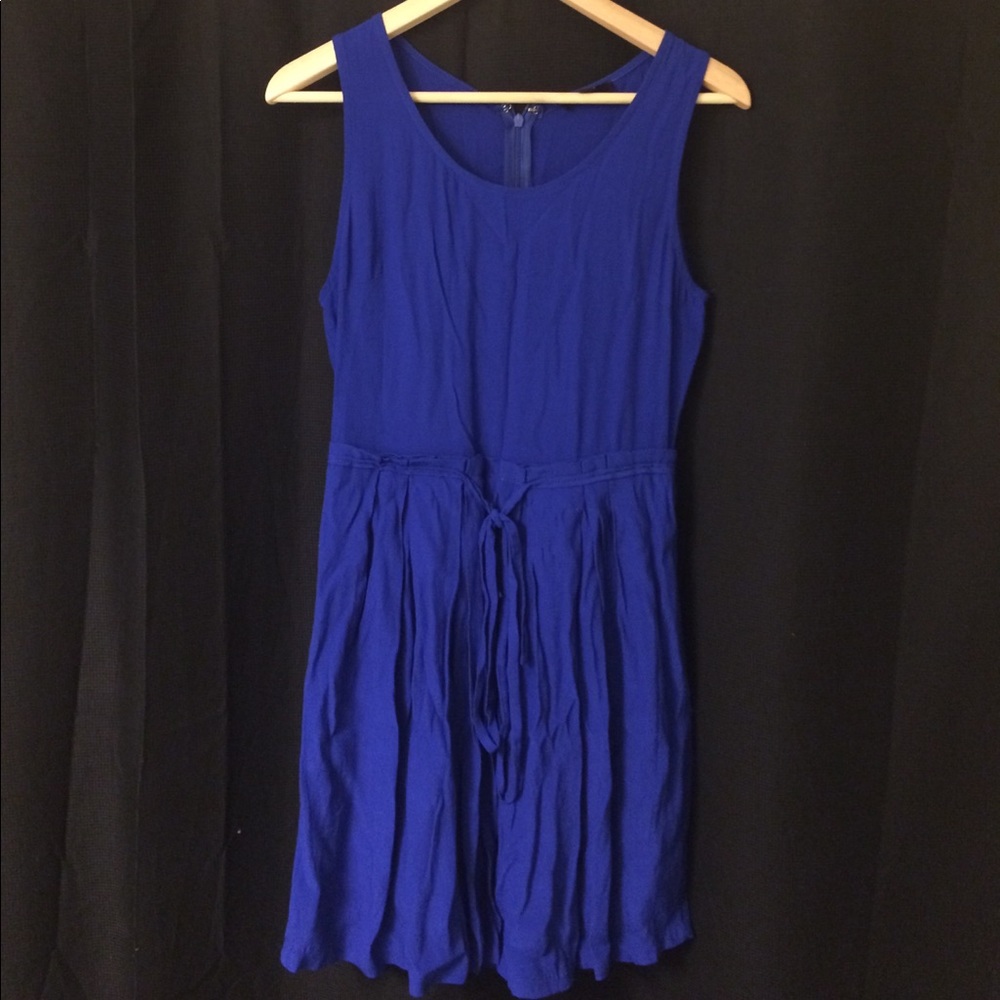 Beautiful cobalt blue pleated dress