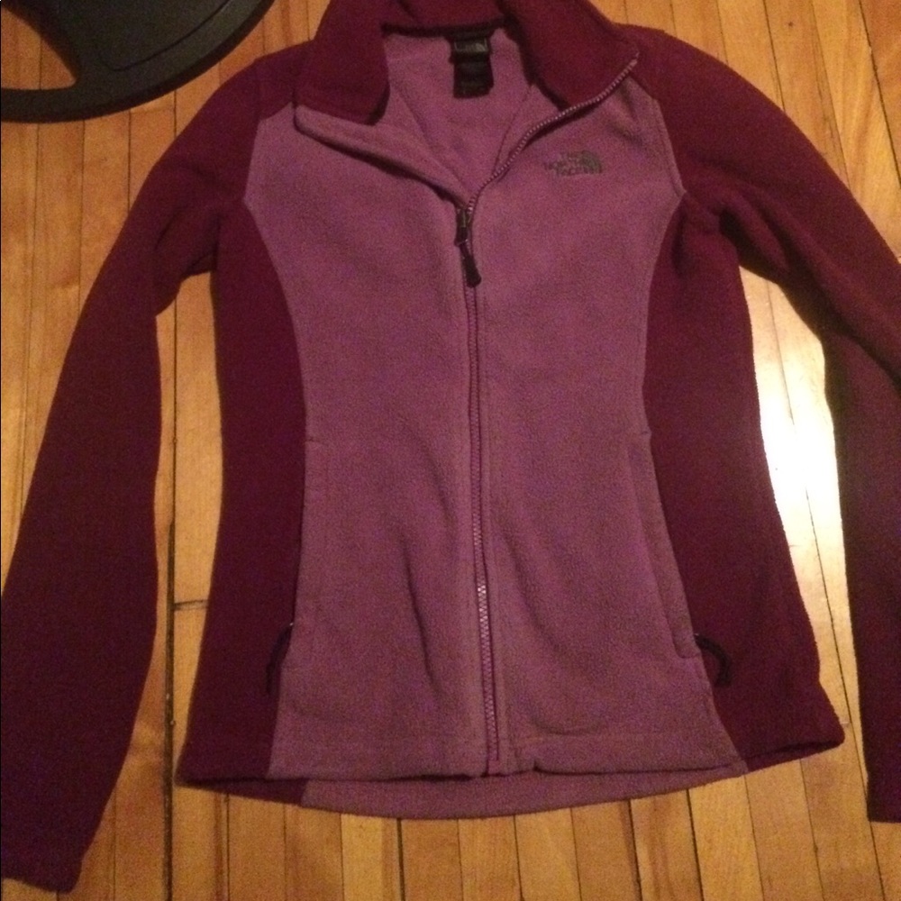 North face zip up sweater