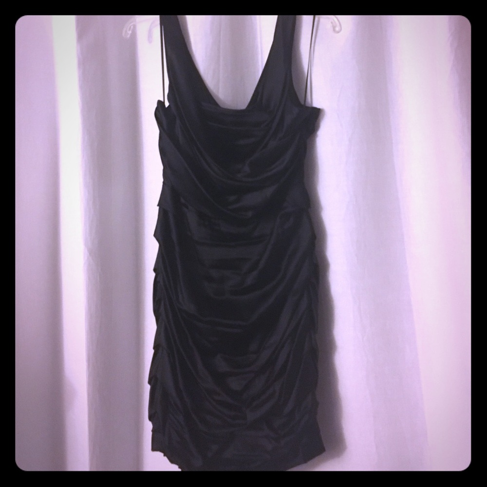Black rouched Express cocktail dress