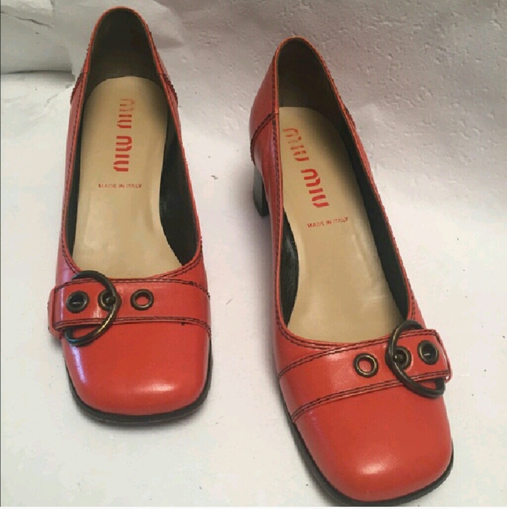 Miu Miu Mary Jane Pumps.