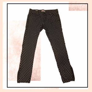 HOT KISS polka dot skinny jeans