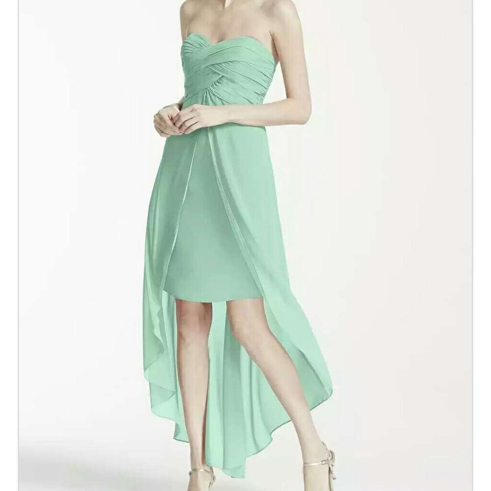 💕 Clearance 💕 David's Bridal Mint Strapless Dress