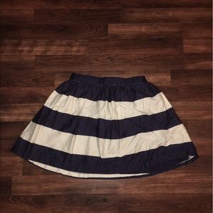 Forever 21 Navy Blue and White Skirt