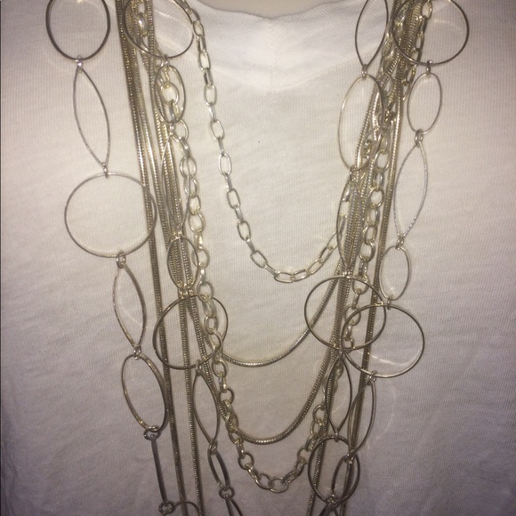 Topshop multi silver chain necklace - Picture 5 of 6
