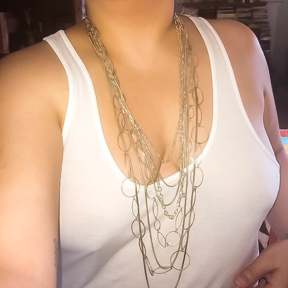 Topshop multi silver chain necklace - Picture 3 of 6