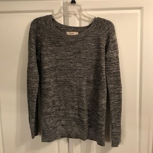 Grey marled knit sweater