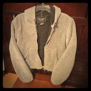 Thick fleece zip up jacket