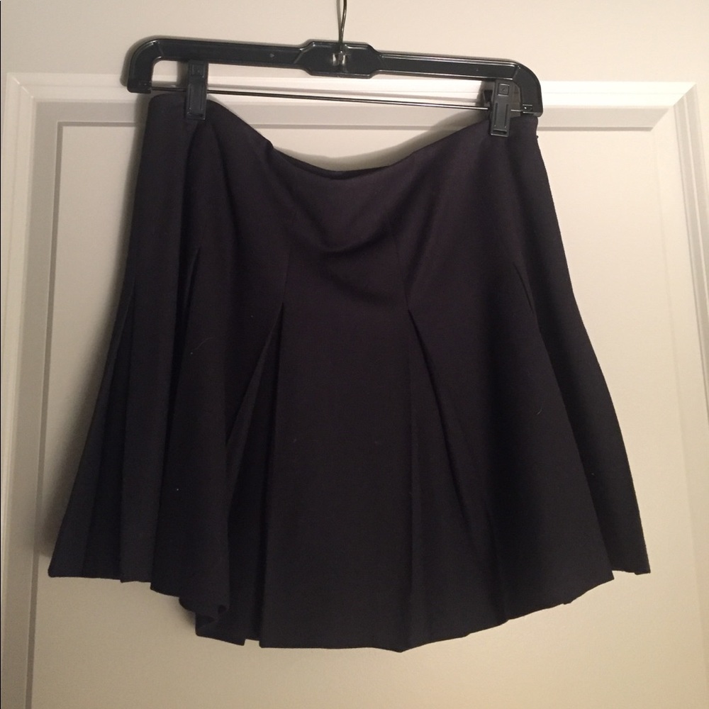 Theory Wool Pleated Skirt