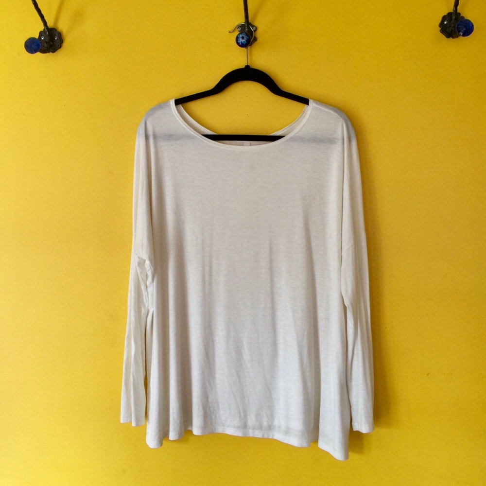 Young at heart cream long sleeve tee