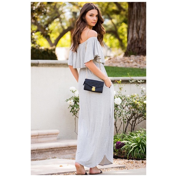 Off The Shoulder Maxi Dress - Picture 2 of 3