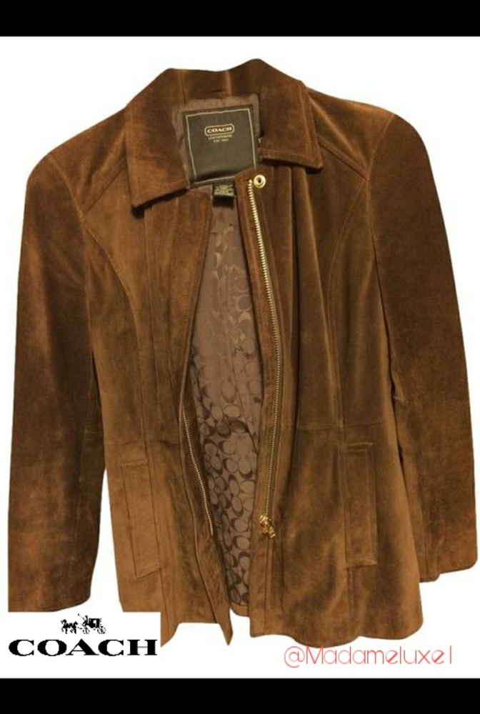 COACH Suede Leather Jacket
