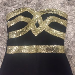 Gold Sequin Dress