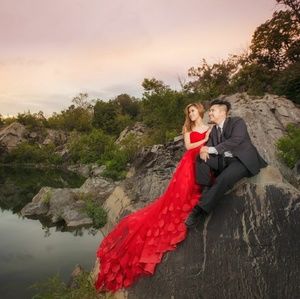 RED Wedding dress - LABOR DAY SALE