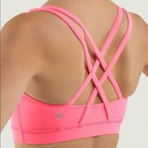 Pink Lululemon Energy Bra