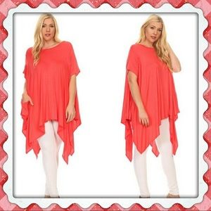 🎀🎀 NEW ARRIVAL 🎀🎀 Assymetrical Tunic w/Pocket